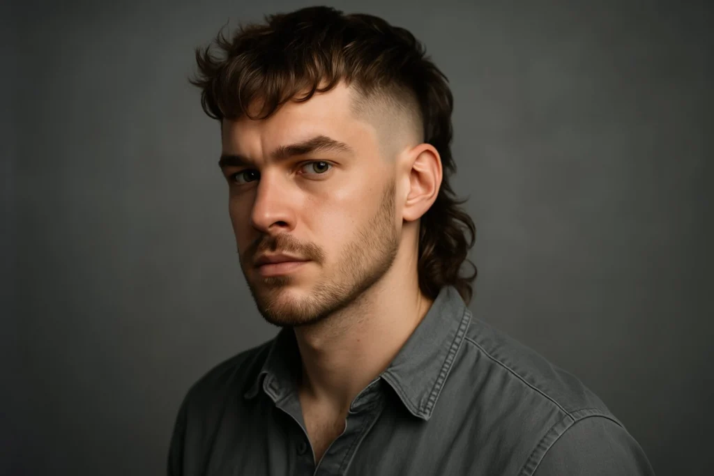 Taper Fade Mullet Style