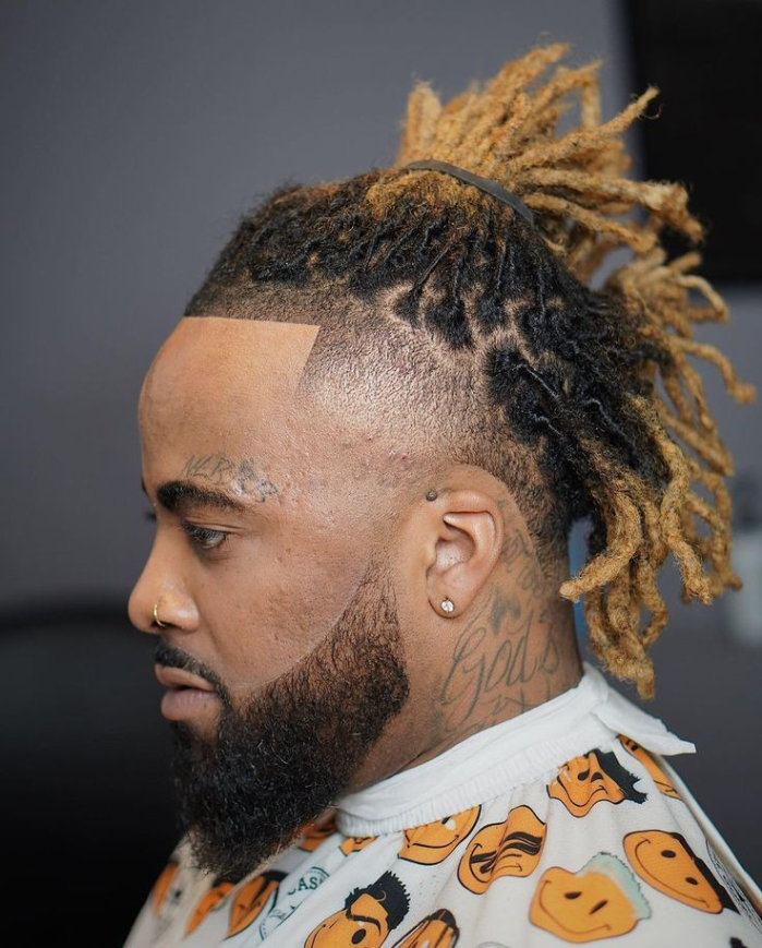 Clean Taper Fade with Twisted Locs