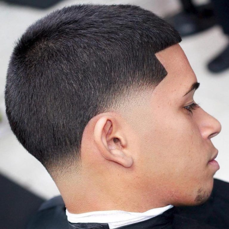 Low Taper Fade Buzz Cut