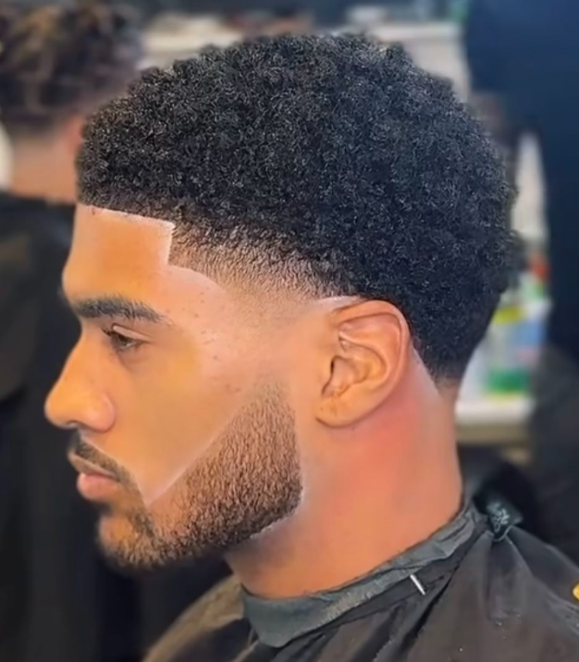 Low Taper Fade Curly Hair Short & Clean
