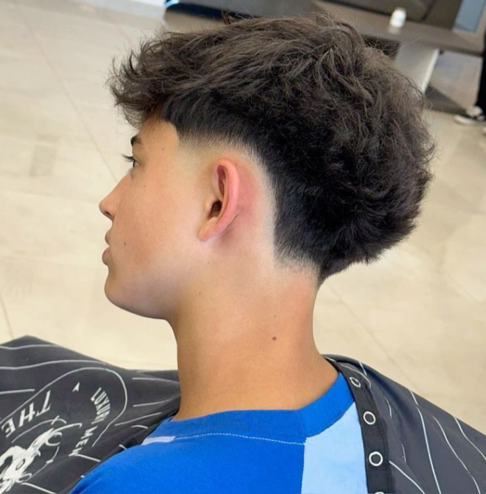 Low Taper Fade Fluffy Hair _ Fadecuts360