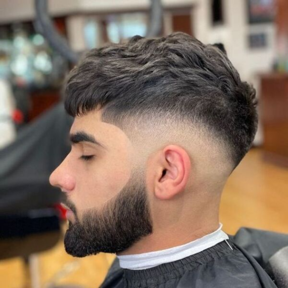 Low Taper Fade With Beard