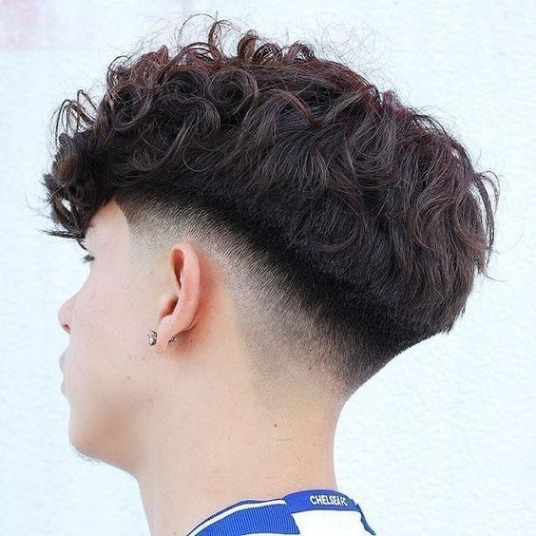 Low Taper Fade with Textured Fringe