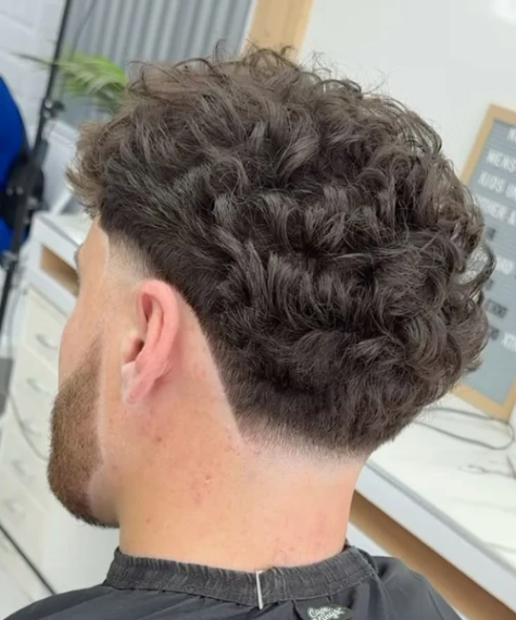 Low Taper with a Curly Top