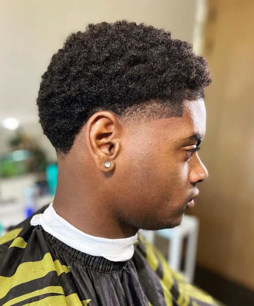 Low Taper Fade Haircut for black man