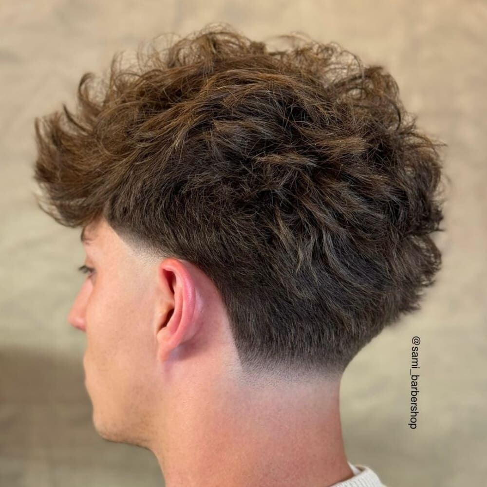 Low Taper Fade with Textured Fringe