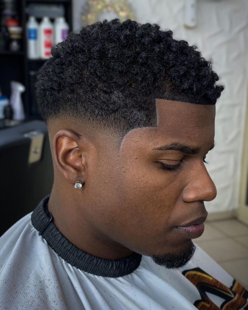 Mid Fade For Black Men