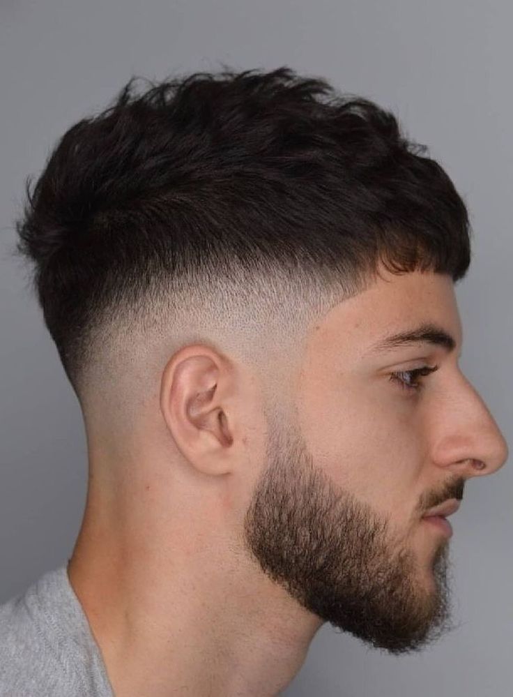 Mid Fade With Straight Hair