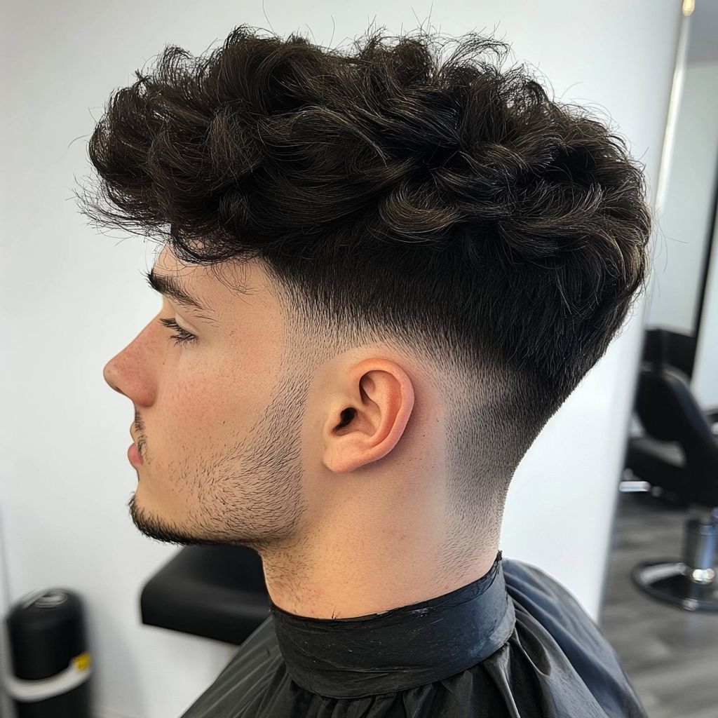Mid Fade with Long Hair