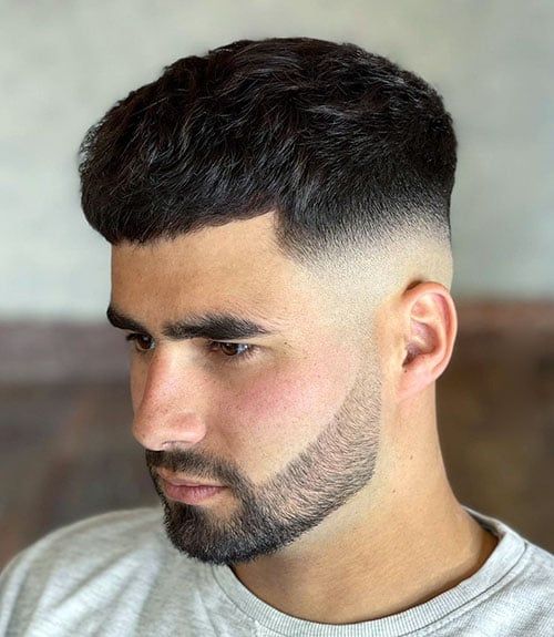 Mid Fade with Short Hair