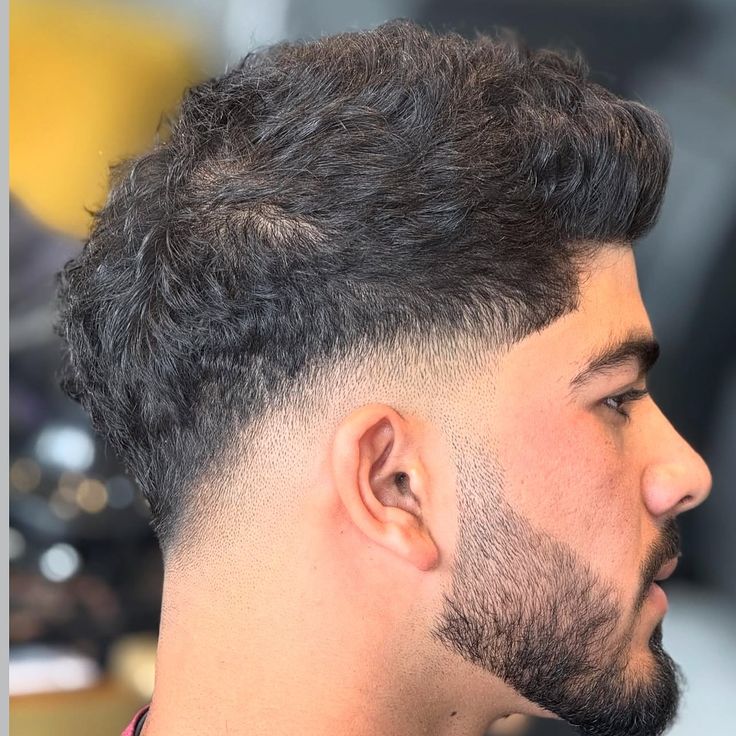 Temple Low Taper Fade Straight Hair