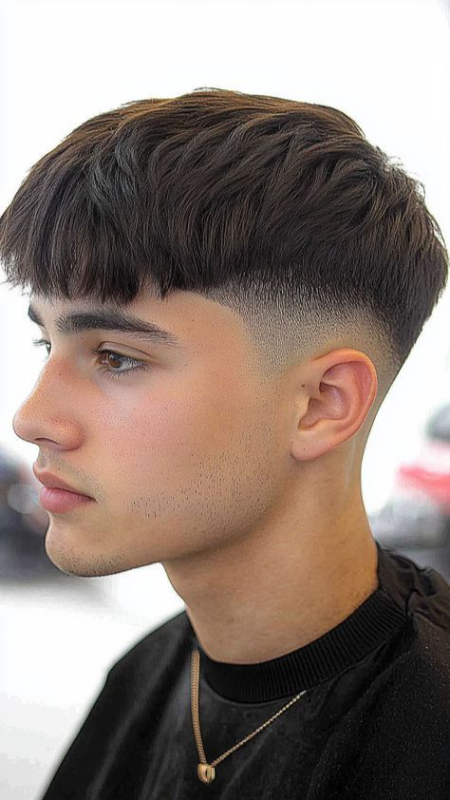Textured Crop with a Taper Fade