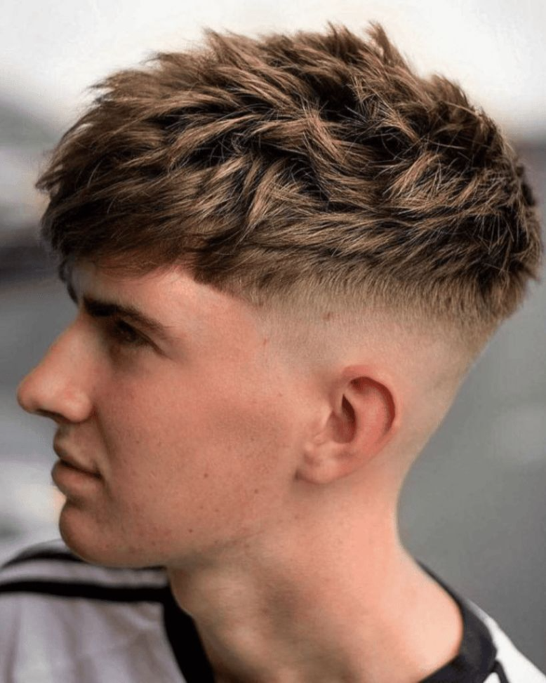 Textured French Crop with Low Taper Fade