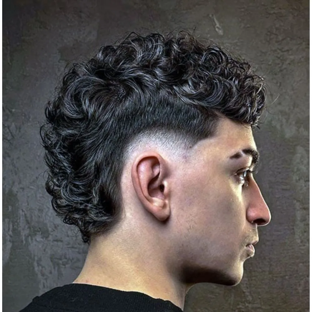 Burst Fade Mullet