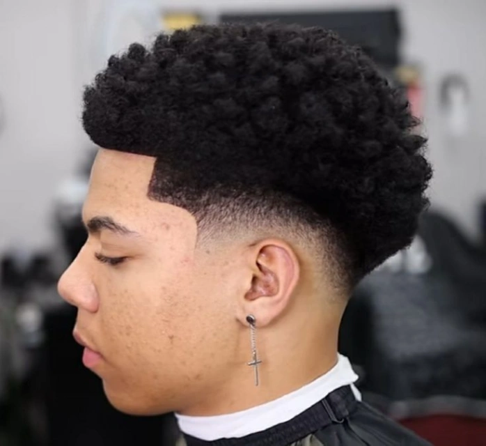 High Taper Fade Afro