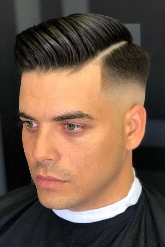 High Taper Fade Comb Over