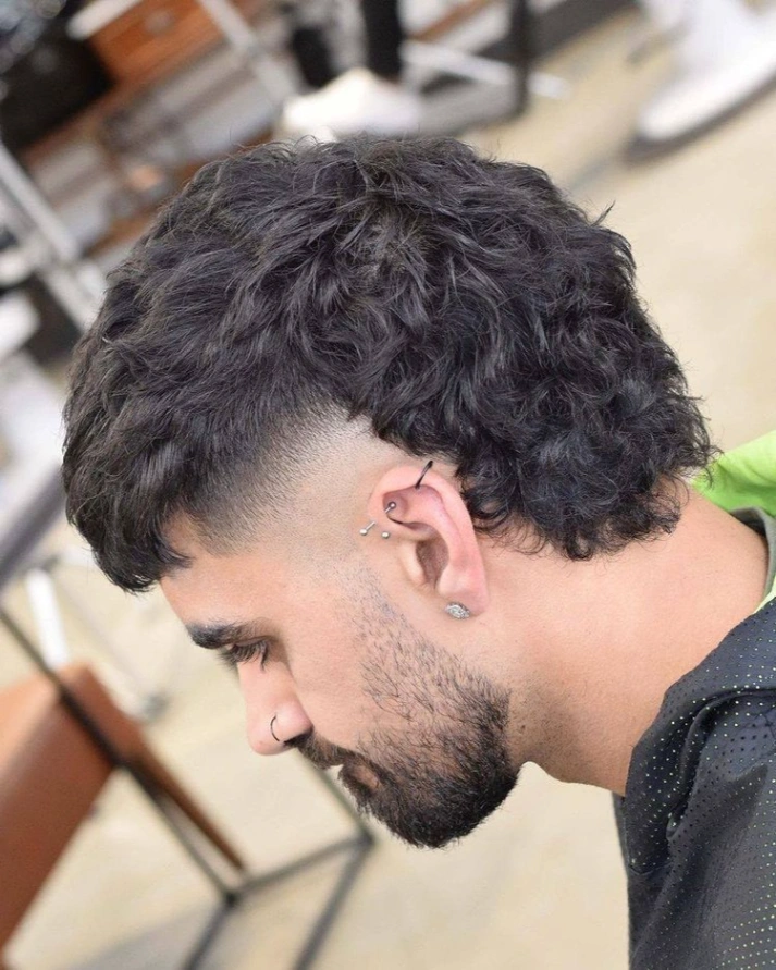 High Taper Fade Mullet