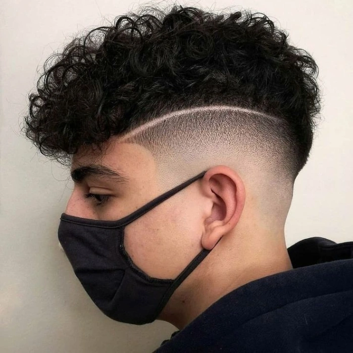 High Taper Fade with Design
