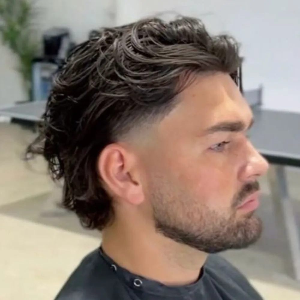 Low Taper Modern Mullet