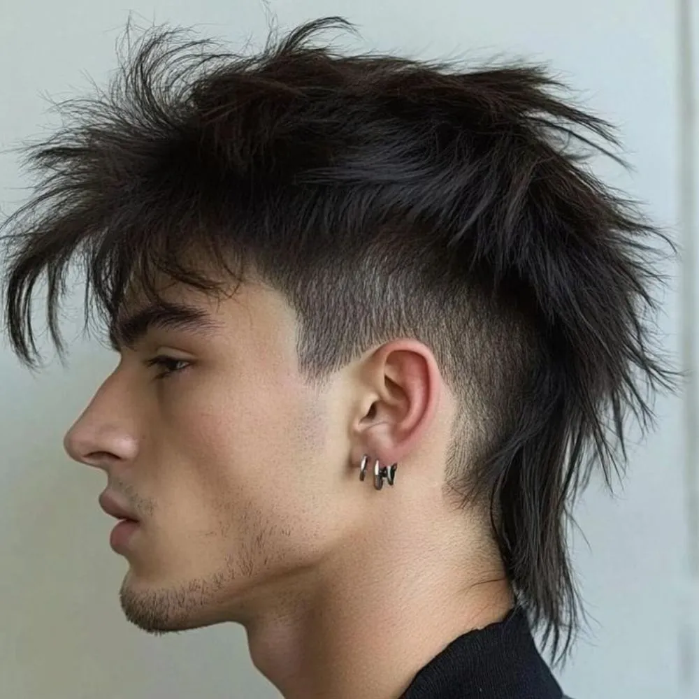 Straight Hair Mullet