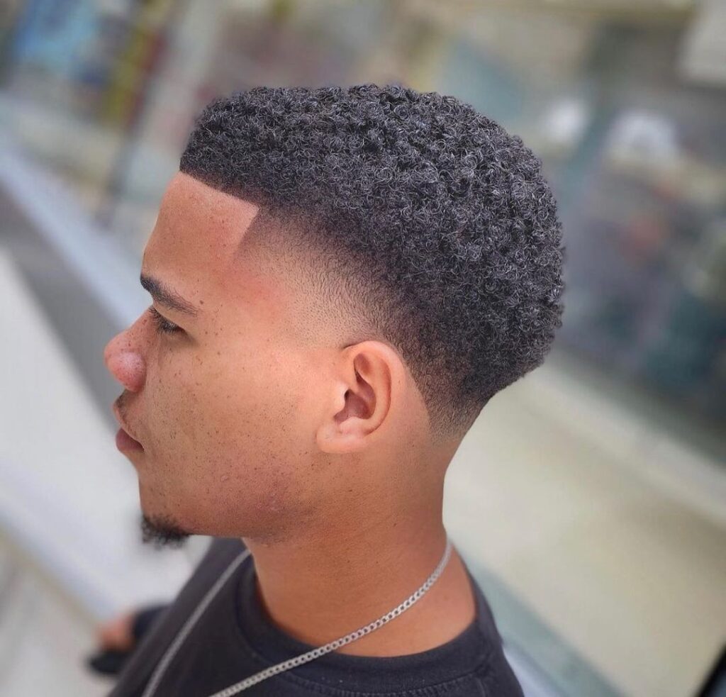 Afro with Taper Fade
